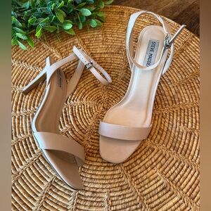 Steve Madden Nude Strappy Heel Sandals